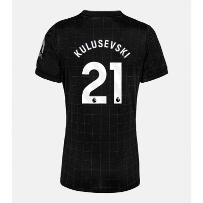 Ženski Nogometni dresi Tottenham Hotspur Dejan Kulusevski #21 Gostujoči 2025-26 Kratek Rokav Ženski Nogometni dresi Tottenham Hotspur Dejan Kulusevski #21 Gostujoči 2025-26 Kratek Rokav